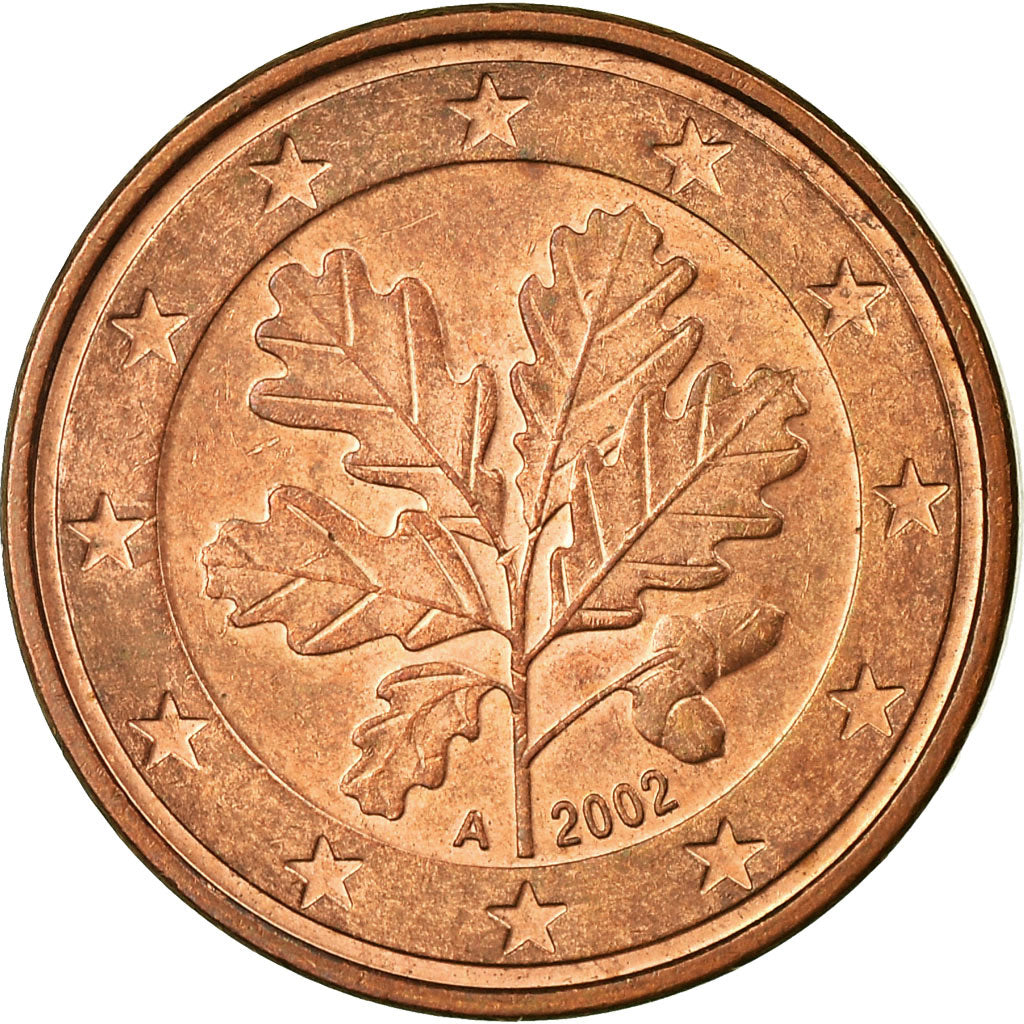 Federale Duitse Republiek, 5 Euro Cent, 2002, ZF, Copper Plated Steel, KM:209