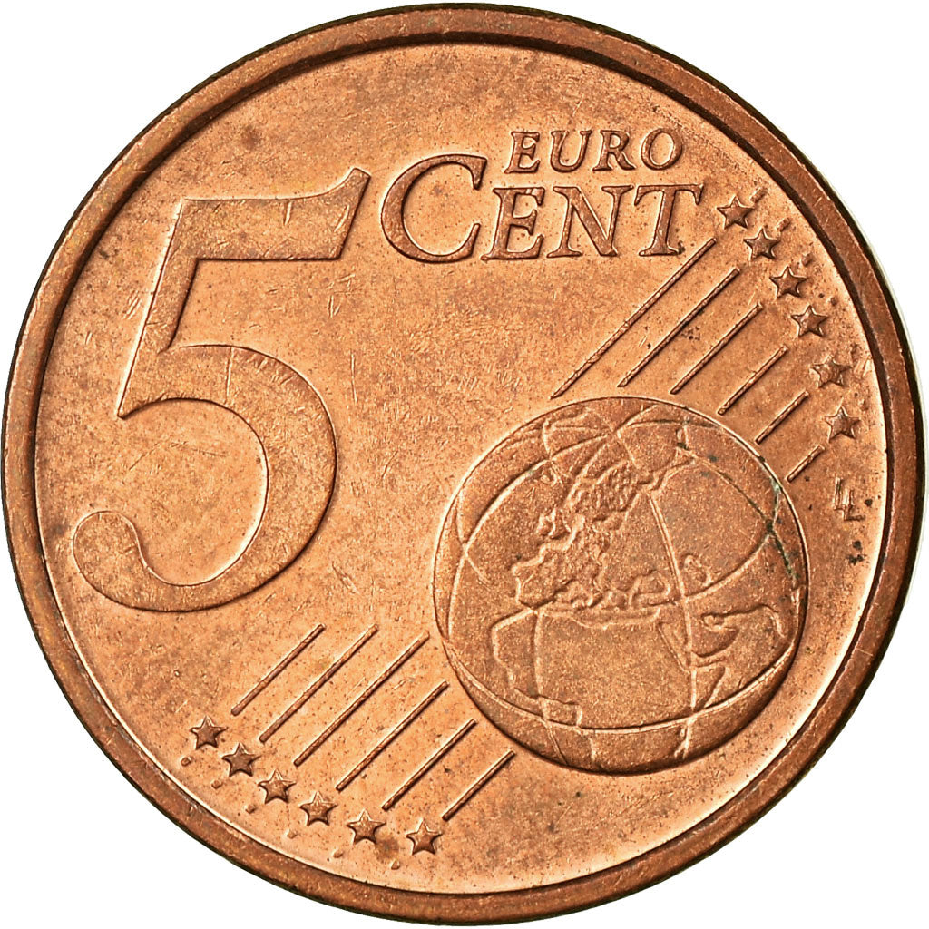 Federale Duitse Republiek, 5 Euro Cent, 2002, ZF, Copper Plated Steel, KM:209