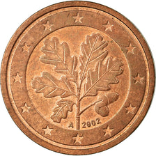 GERMANY - FEDERAL REPUBLIC, 2 Euro Cent, 2002, EF(40-45), Copper Plated Steel
