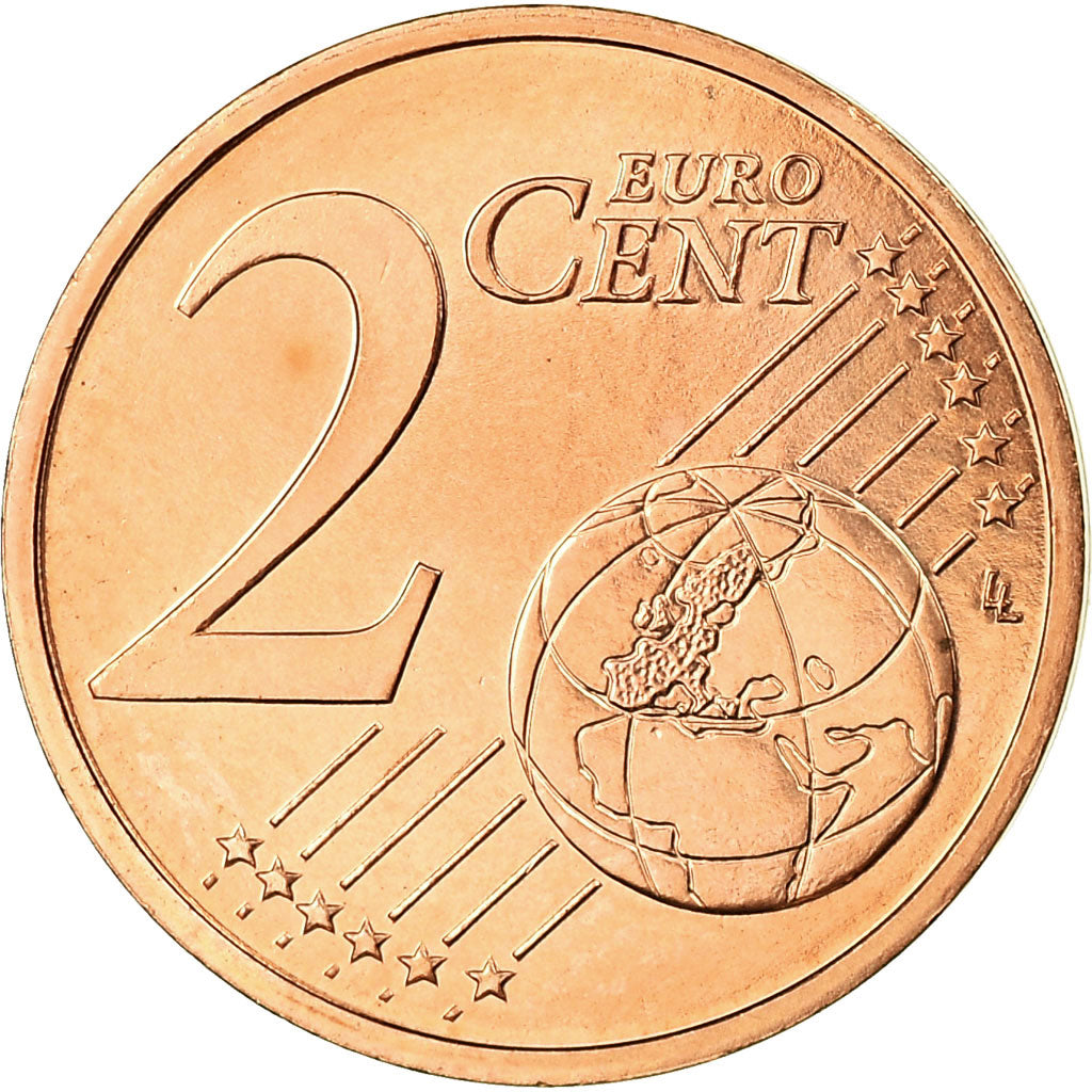 Francja, 2 Euro Cent, 2007, Paris, EF(40-45), Miedź platerowana stalą