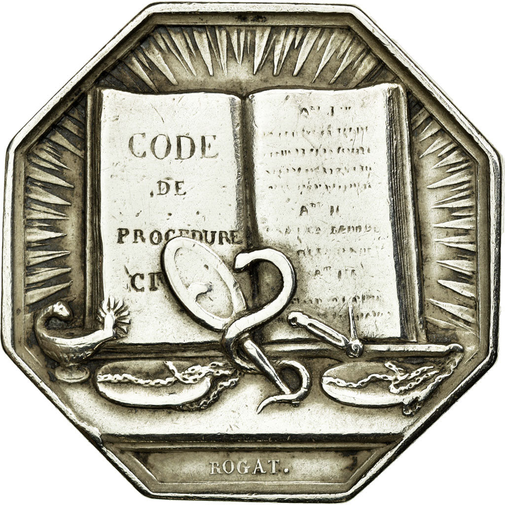 France, Token, Justice, EF(40-45), Silver