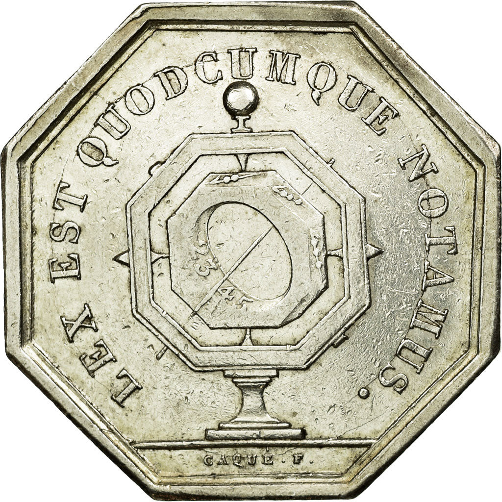 France, Token, Notary, 1835, AU(50-53), Silver, Lerouge:109