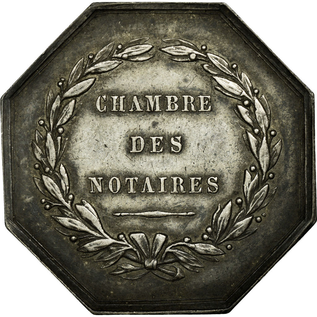 France, Token, Notary, AU(50-53), Silver, Lerouge:127a