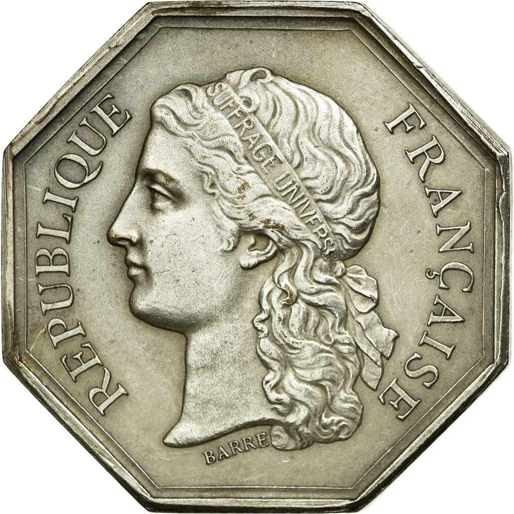 France, Token, Notary, AU(55-58), Silvered bronze, Lerouge:101b