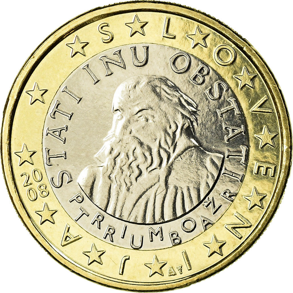 Slovenia, Euro, 2008, SPL, Bi-metallico, KM:74