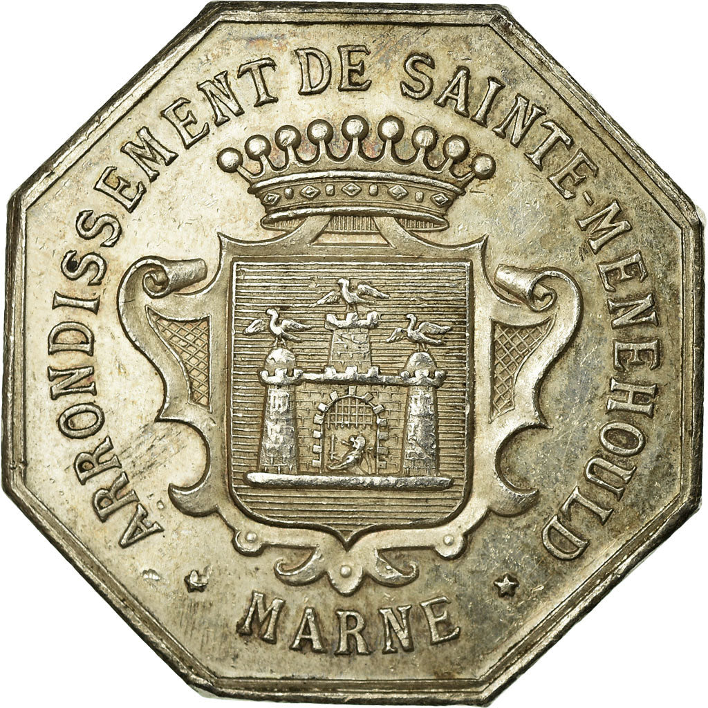 Francia, Token, Notaires de l'Arrondissement de Sainte-Menehould, Marne, 1888