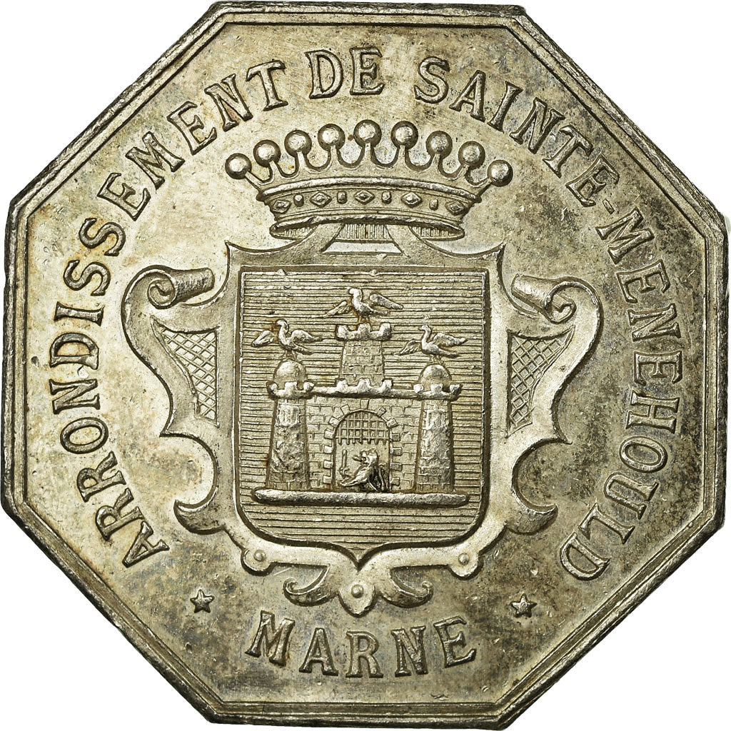 France, Token, Notaires de l'Arrondissement de Sainte-Menehould, Marne, 1888