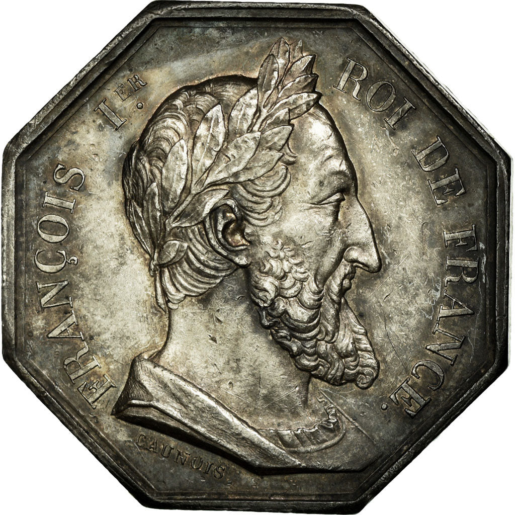 France, Token, Notary, AU(55-58), Silver, Lerouge:440a