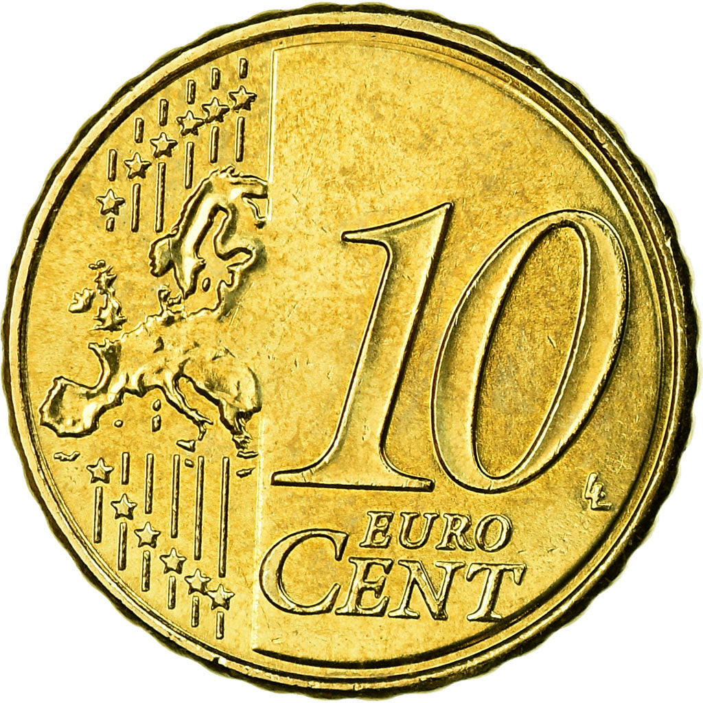 France, 10 Euro Cent, 2010, SUP, Laiton, Gadoury:4b., KM:1410