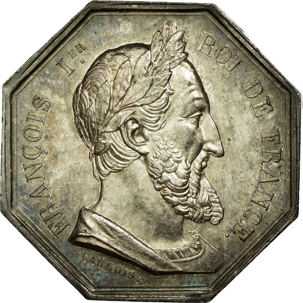 France, Token, Notary, MS(60-62), Silver, Lerouge:440a