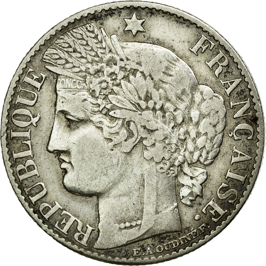 Coin, France, Cérès, 50 Centimes, 1881, Paris, AU(50-53), Silver, Gadoury:419a