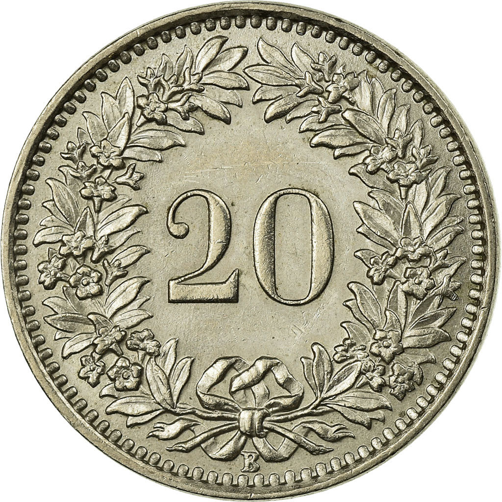 Monnaie, Suisse, 20 Rappen, 1960, Bern, SUP, Copper-nickel, KM:29a