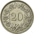 Monnaie, Suisse, 20 Rappen, 1960, Bern, SUP, Copper-nickel, KM:29a