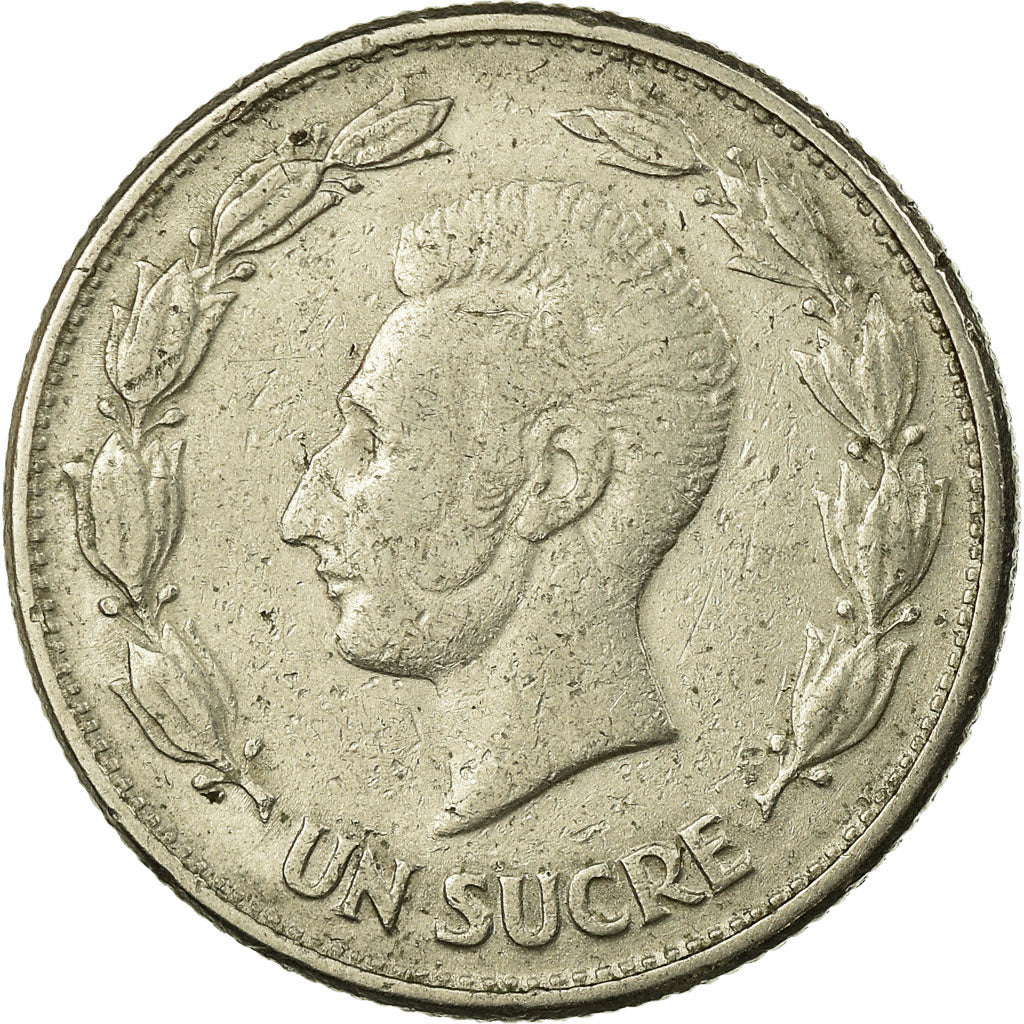 Moeda, Equador, Sucre, Un, 1946, VF(30-35), Níquel, KM:78.2