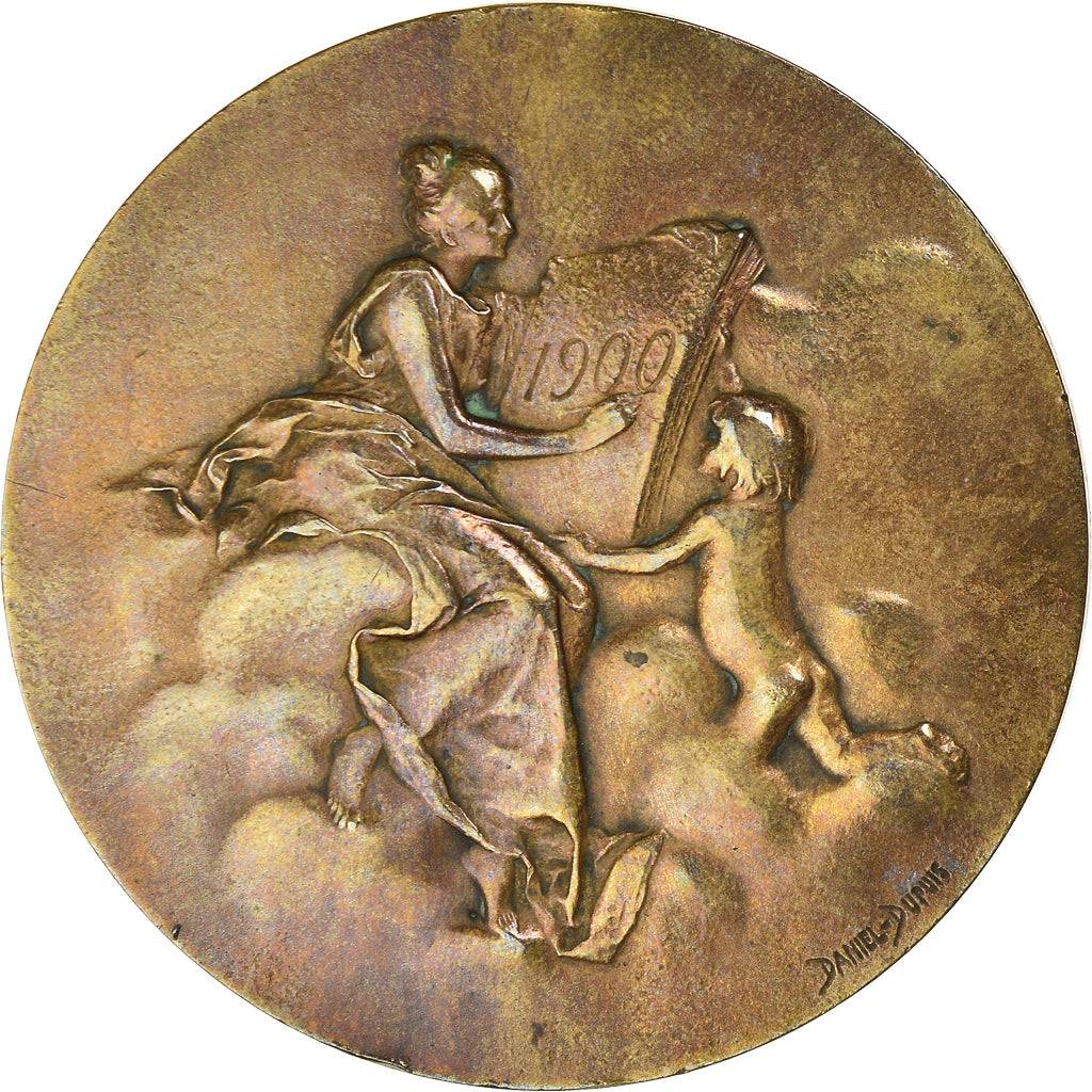 Francia, medaglia, Monnaie de Paris, Arts & Culture, 1900, Dupuis.D, BB+, Bronzo
