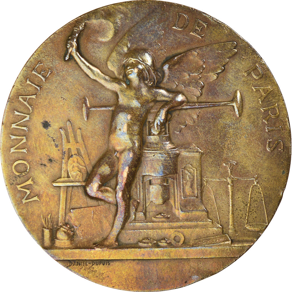 Francia, medaglia, Monnaie de Paris, Arts & Culture, 1900, Dupuis.D, BB+, Bronzo