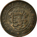 Coin, Luxembourg, William III, 5 Centimes, 1855, Paris, VF(30-35), Bronze