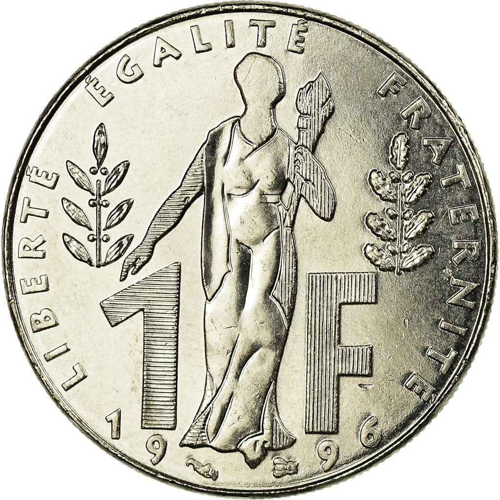 Moneta, Francia, Jacques Rueff, Franc, 1996, Paris, SPL-, Nichel, KM:1160