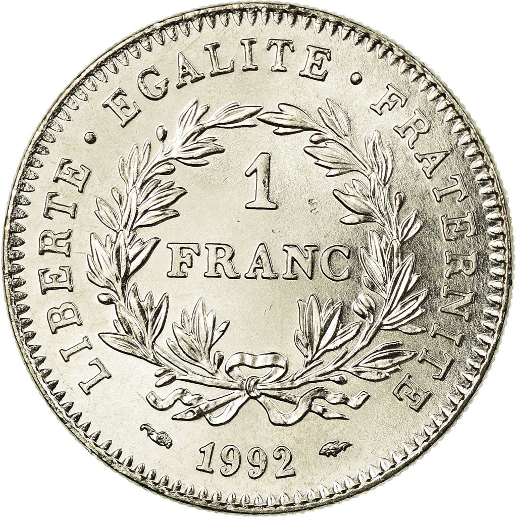 Moneta, Francia, République, Franc, 1992, Paris, SPL, Nichel, KM:1004.1