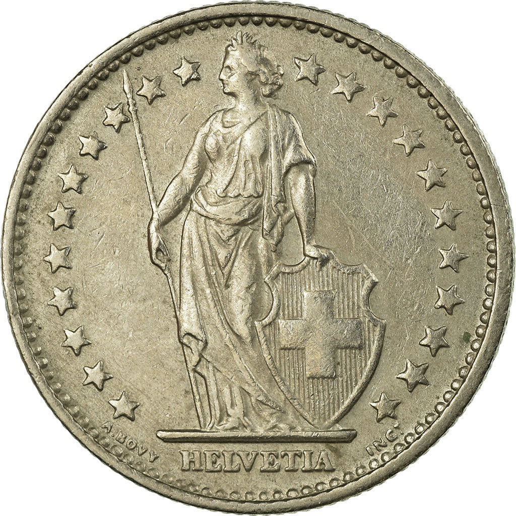 Monnaie, Suisse, 2 Francs, 1968, Bern, TTB, Copper-nickel, KM:21a.1