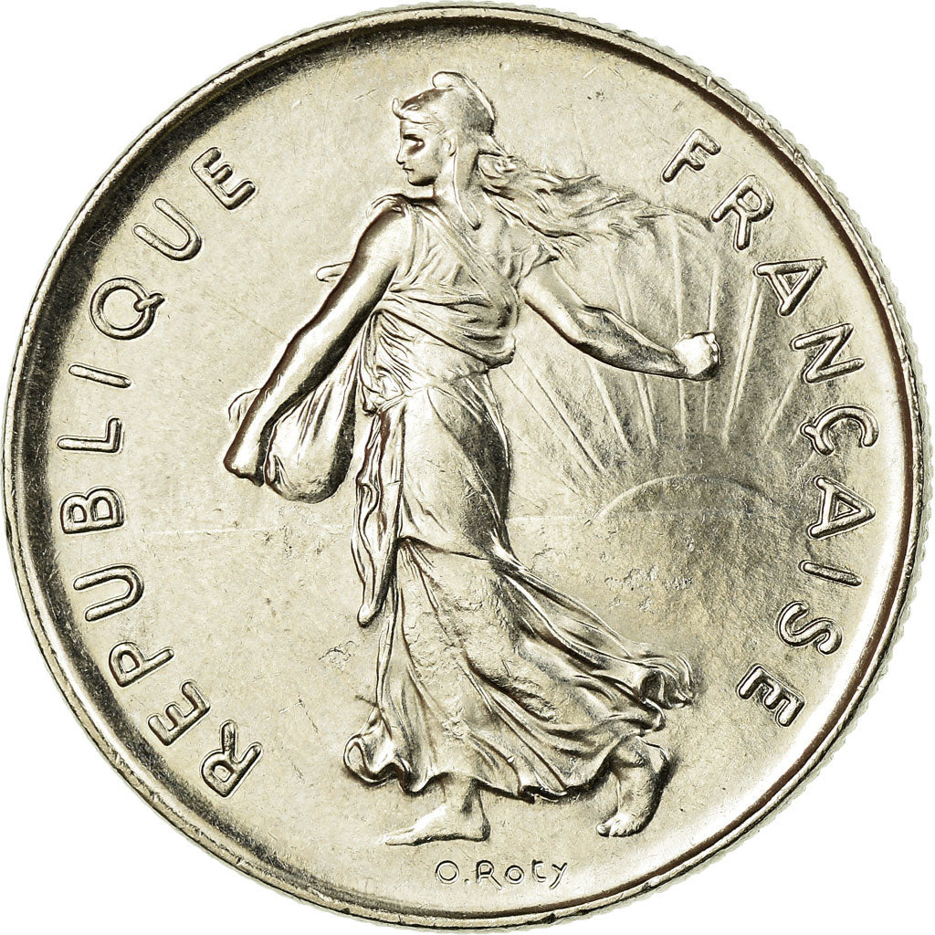 Coin, France, Semeuse, 5 Francs, 1991, Paris, EF(40-45), Nickel Clad