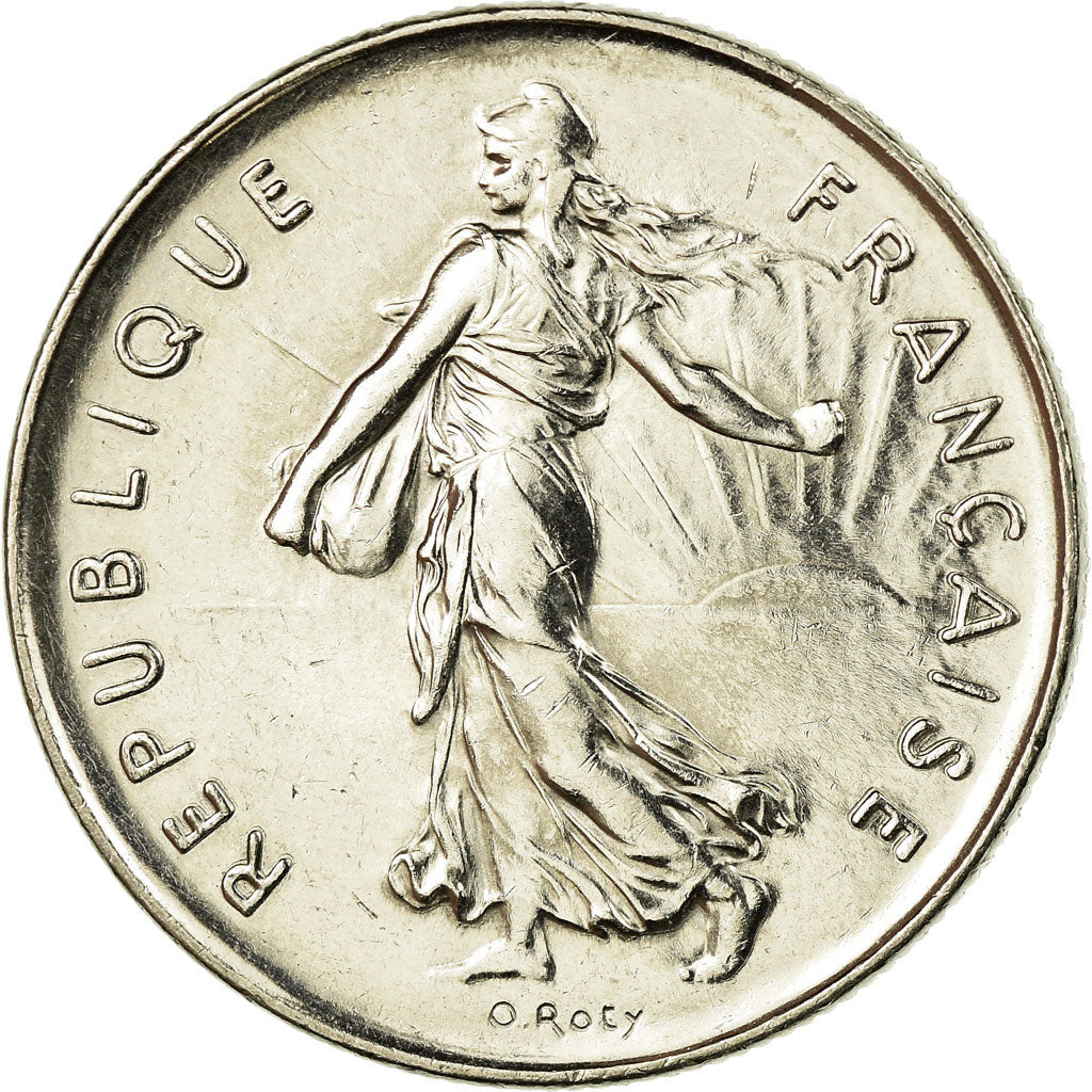 Moneta, Francia, Semeuse, 5 Francs, 1992, Paris, SPL-, Nichel placcato