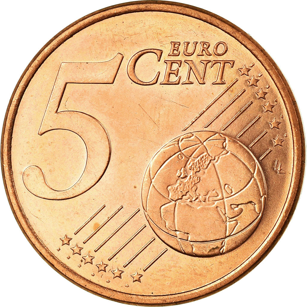 Moneta, Malta, 5 Euro Cent, 2008, Paris, AU(55-58), Miedź platerowana stalą