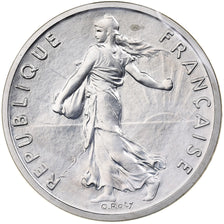 France, 1/2 Franc, Semeuse, 1981, Paris, Piéfort, Silver, MS(65-70)