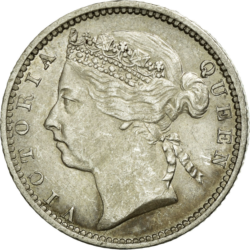 Coin, Straits Settlements, Victoria, 10 Cents, 1901, AU(55-58), Silver, KM:11