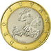 Coin, Monaco, Rainier III, 10 Francs, 2000, EF(40-45), Bi-Metallic, KM:163