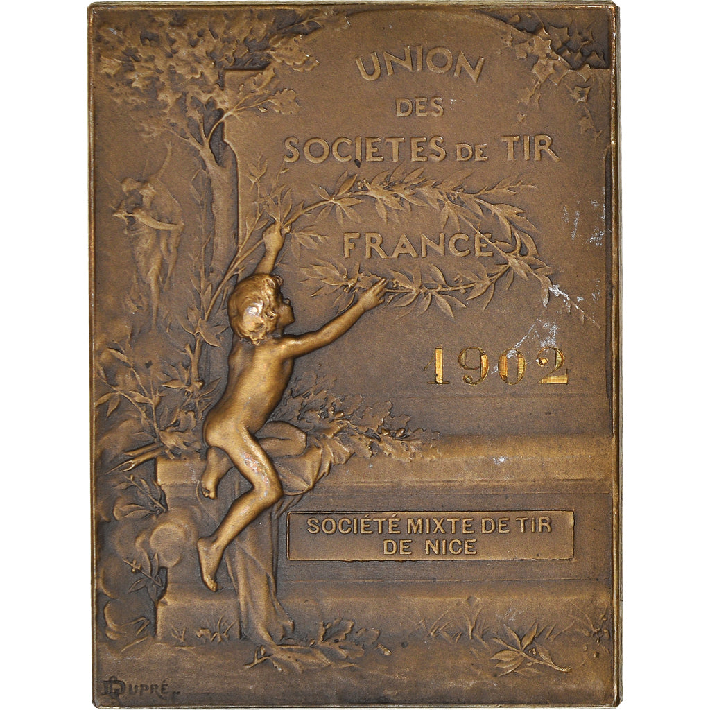 Frankreich, Medaille, Société Mixte de Tir de Nice, Sports & leisure, 1902