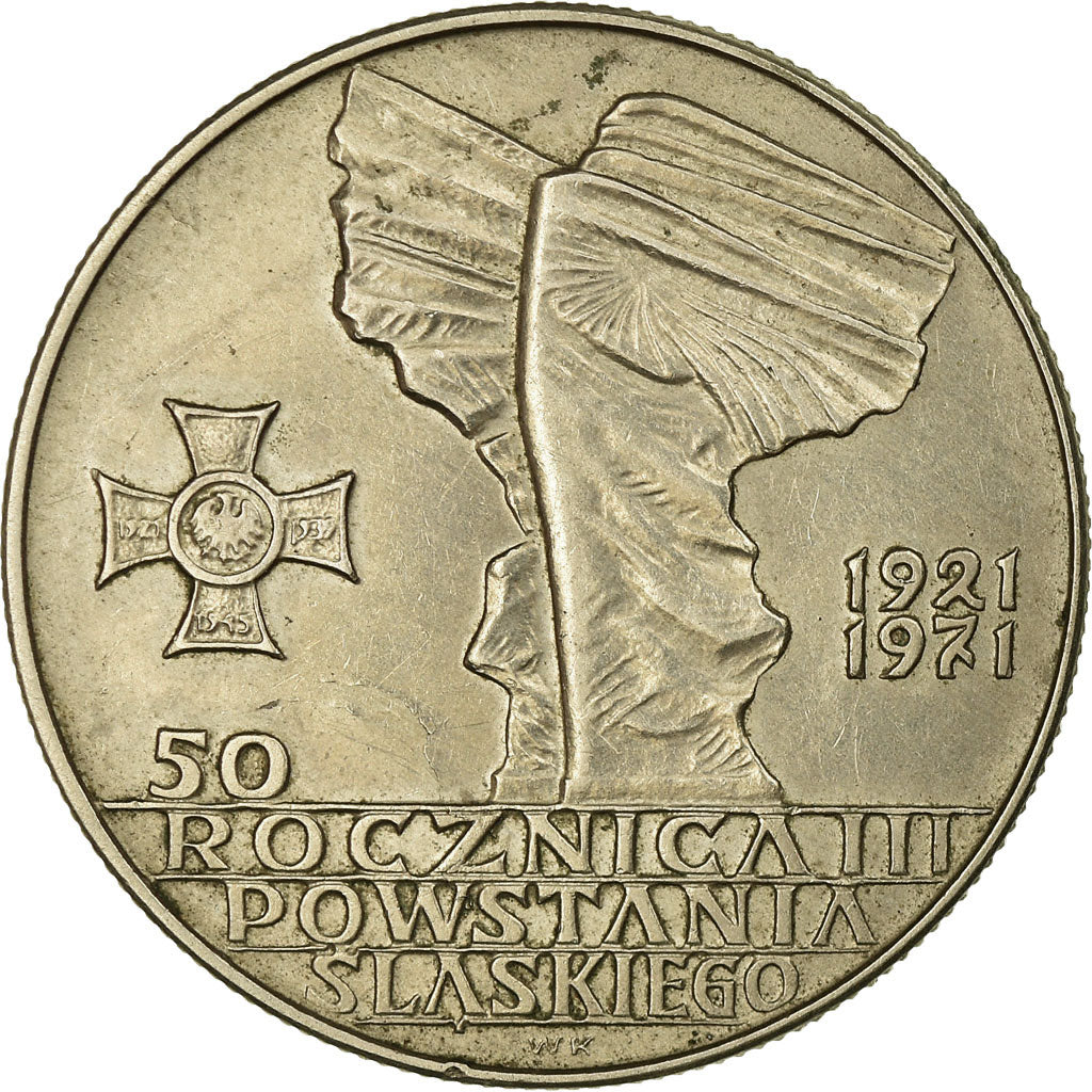 Moneta, Polonia, 10 Zlotych, 1971, Warsaw, BB, Rame-nichel, KM:64