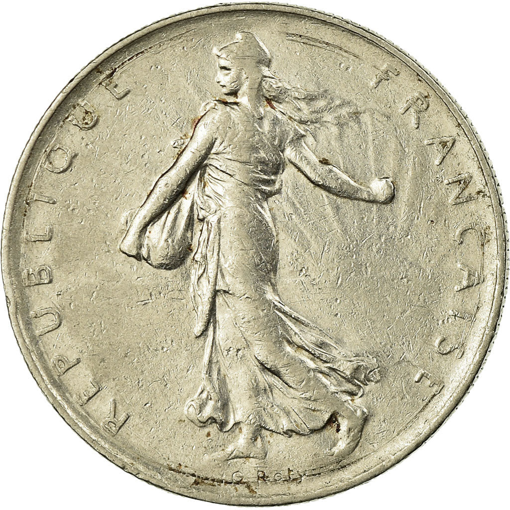 Moneta, Francia, Semeuse, Franc, 1965, Paris, BB, Nichel, KM:925.1, Gadoury:474
