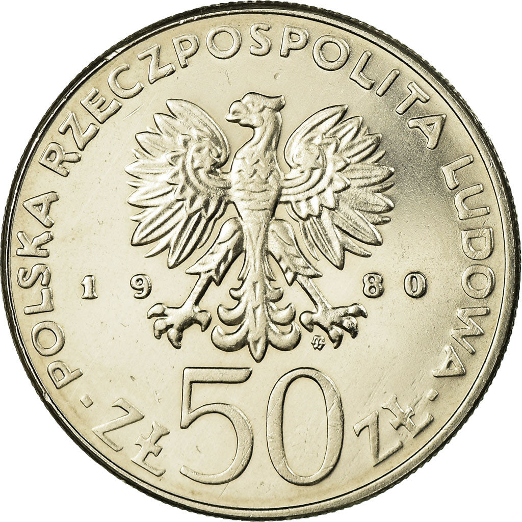 Münze, Polen, 50 Zlotych, 1980, Warsaw, VZ, Copper-nickel, KM:117