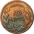 Monnaie, Grèce, George I, 10 Lepta, 1869, Strassburg, B+, Cuivre, KM:43