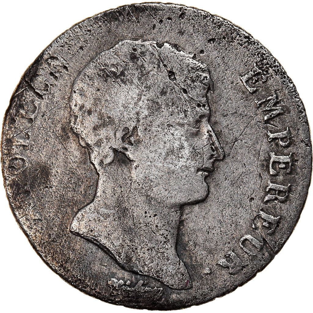 Moeda, França, Napoléon I, Demi Franc, An 12 (1804), Limoges, VG(8-10), Prata