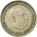 Coin, Spain, Caudillo and regent, 25 Pesetas, 1958, EF(40-45), Copper-nickel