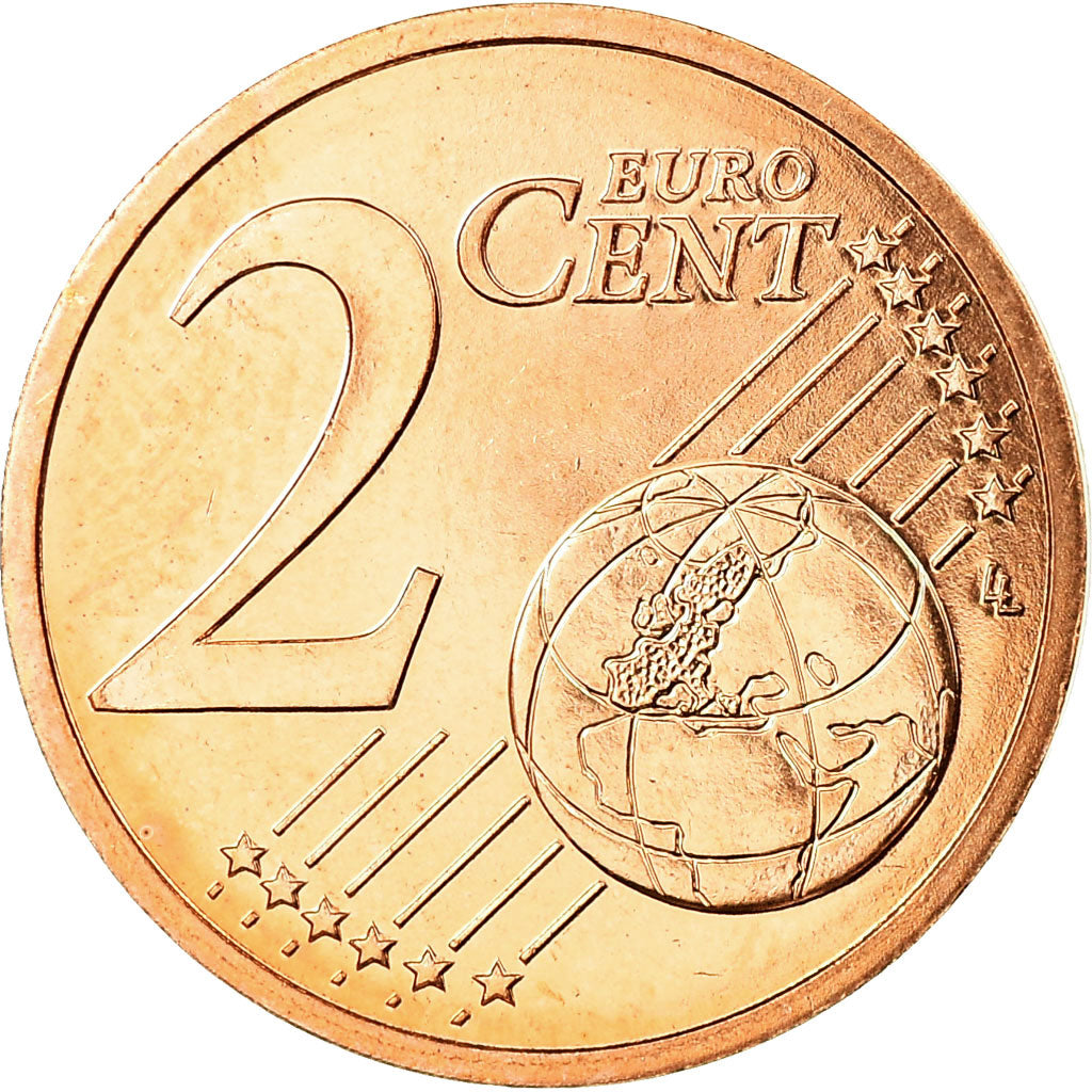 França, 2 Euro Cent, 2003, MS(65-70), Aço Cromado a Cobre, Gadoury:2, KM:1283