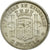 Coin, Spain, Provisional Government, 2 Pesetas, 1870, AU(50-53), Silver, KM:654