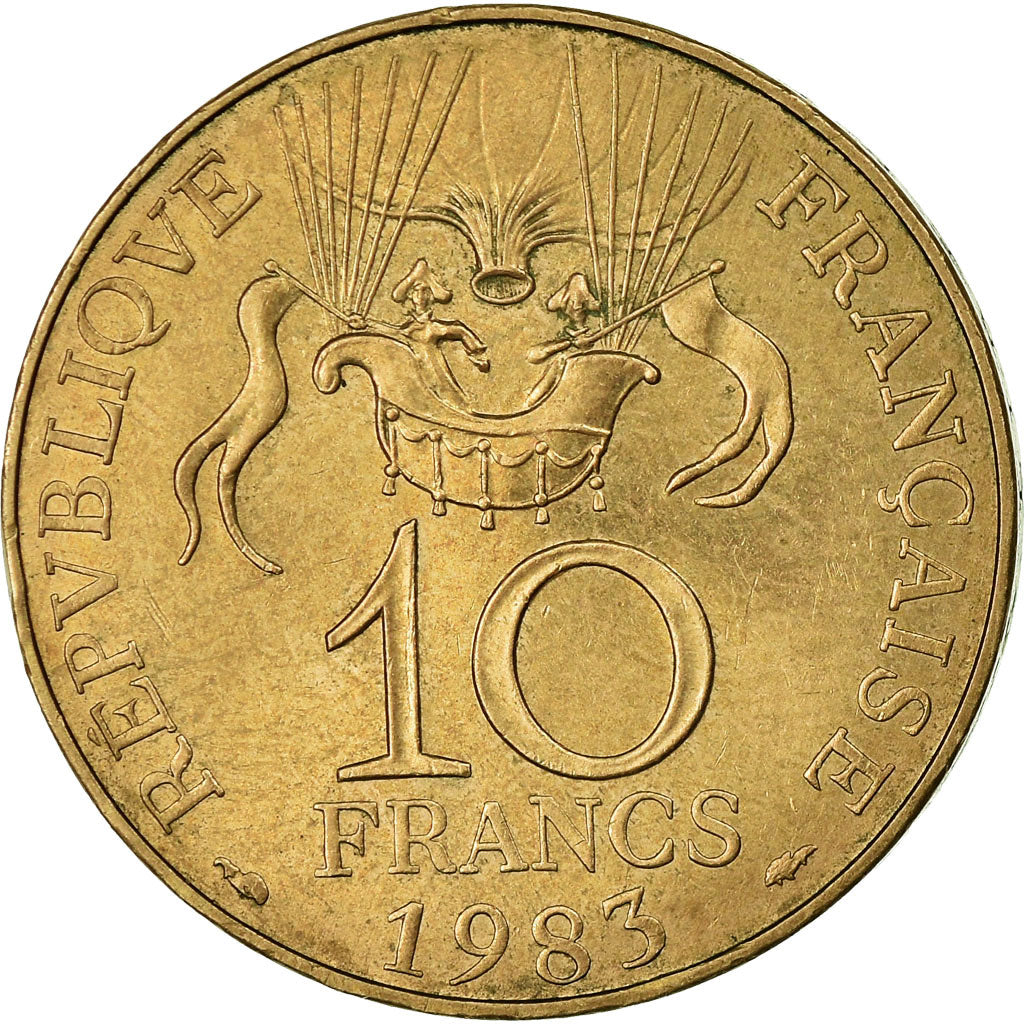 Moneda, Francia, La conquête, 10 Francs, 1983, MBC, Níquel - bronce, KM:952