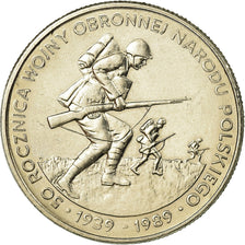 Moneta, Polonia, 500 Zlotych, 1989, Warsaw, SPL-, Rame-nichel, KM:185