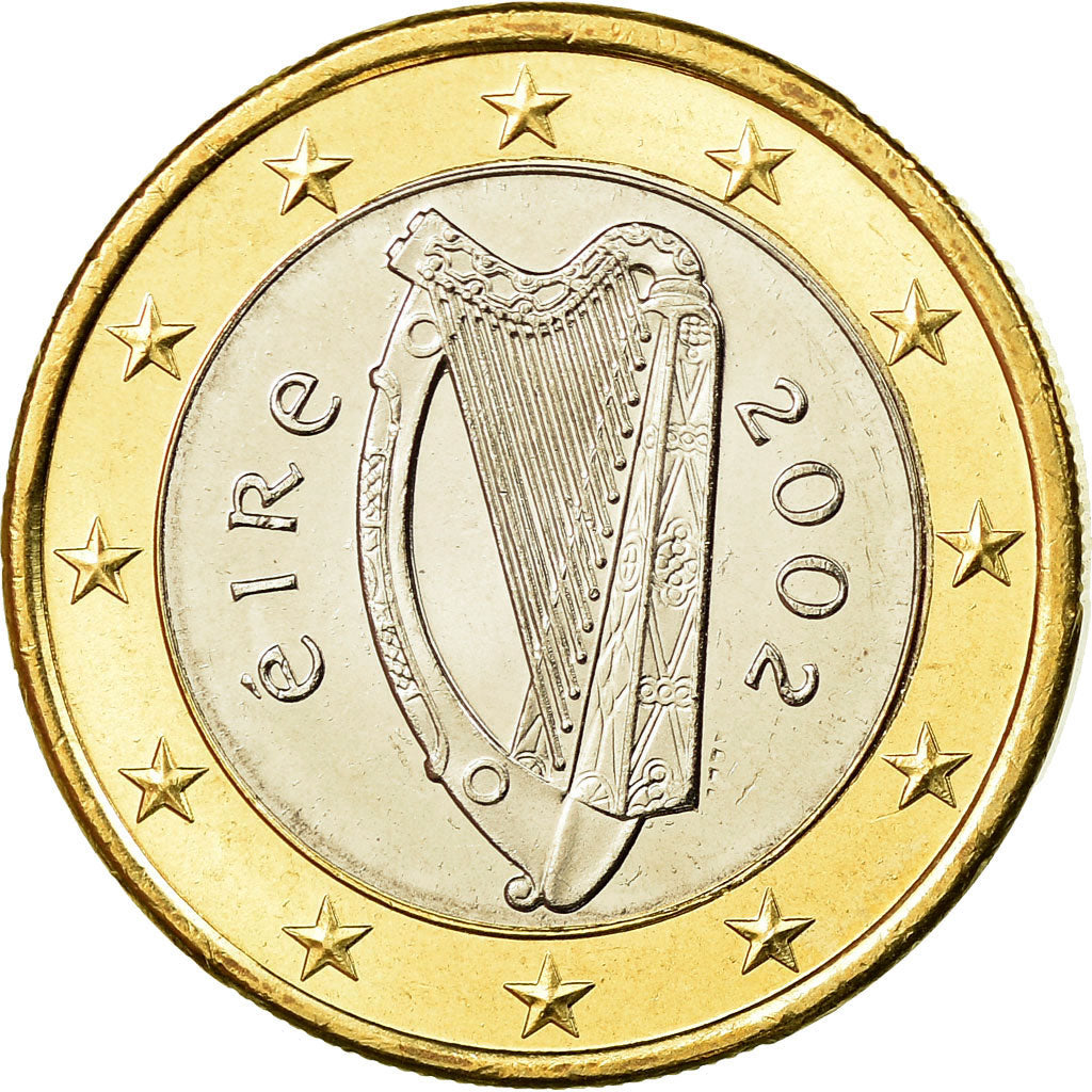 REPUBBLICA D’IRLANDA, Euro, 2002, SPL, Bi-metallico, KM:38