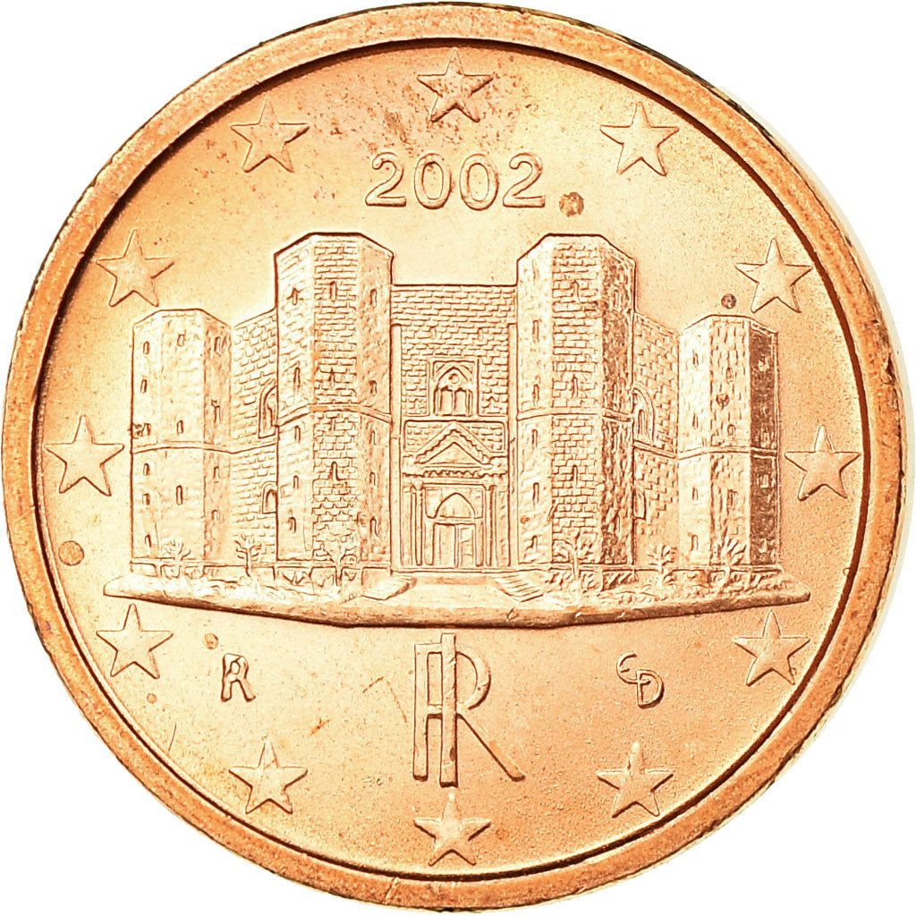 Italy, Euro Cent, 2002, AU(55-58), Copper Plated Steel, KM:210