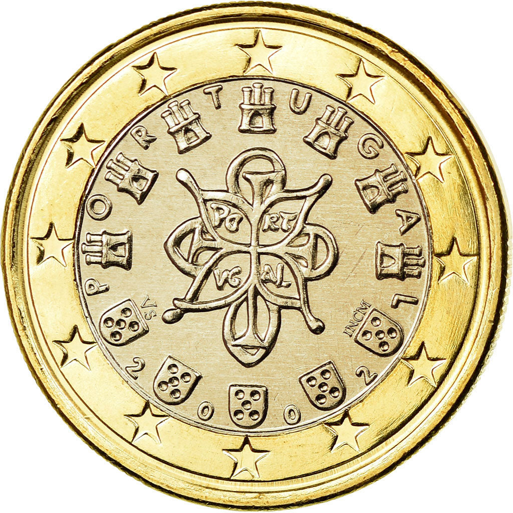 Portugal, Euro, 2002, Lisbon, AU(55-58), Bimetaliczny, KM:746