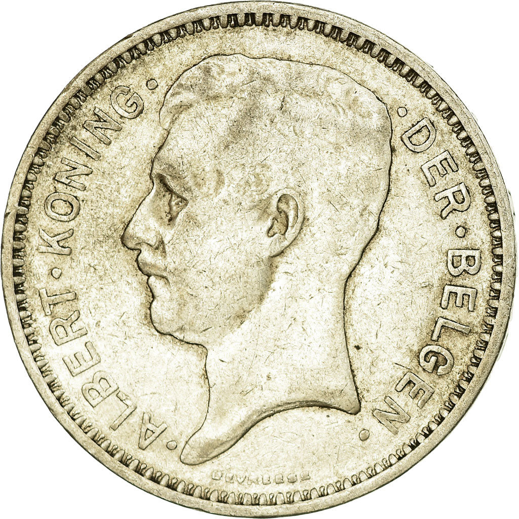 Coin, Belgium, 20 Francs, 20 Frank, 1934, EF(40-45), Silver, KM:104.1