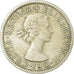 Moeda, Grã-Bretanha, Elizabeth II, Florin, Two Shillings, 1956, VF(30-35)