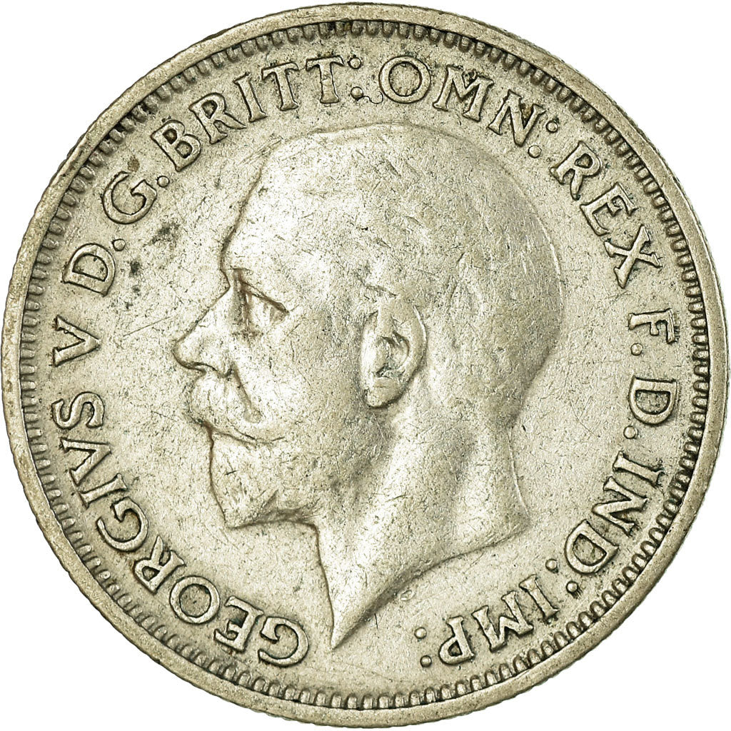 Moeda, Grã-Bretanha, George V, 6 Pence, 1936, EF(40-45), Prata, KM:832