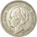 Coin, Netherlands, Wilhelmina I, 10 Cents, 1936, AU(50-53), Silver, KM:163