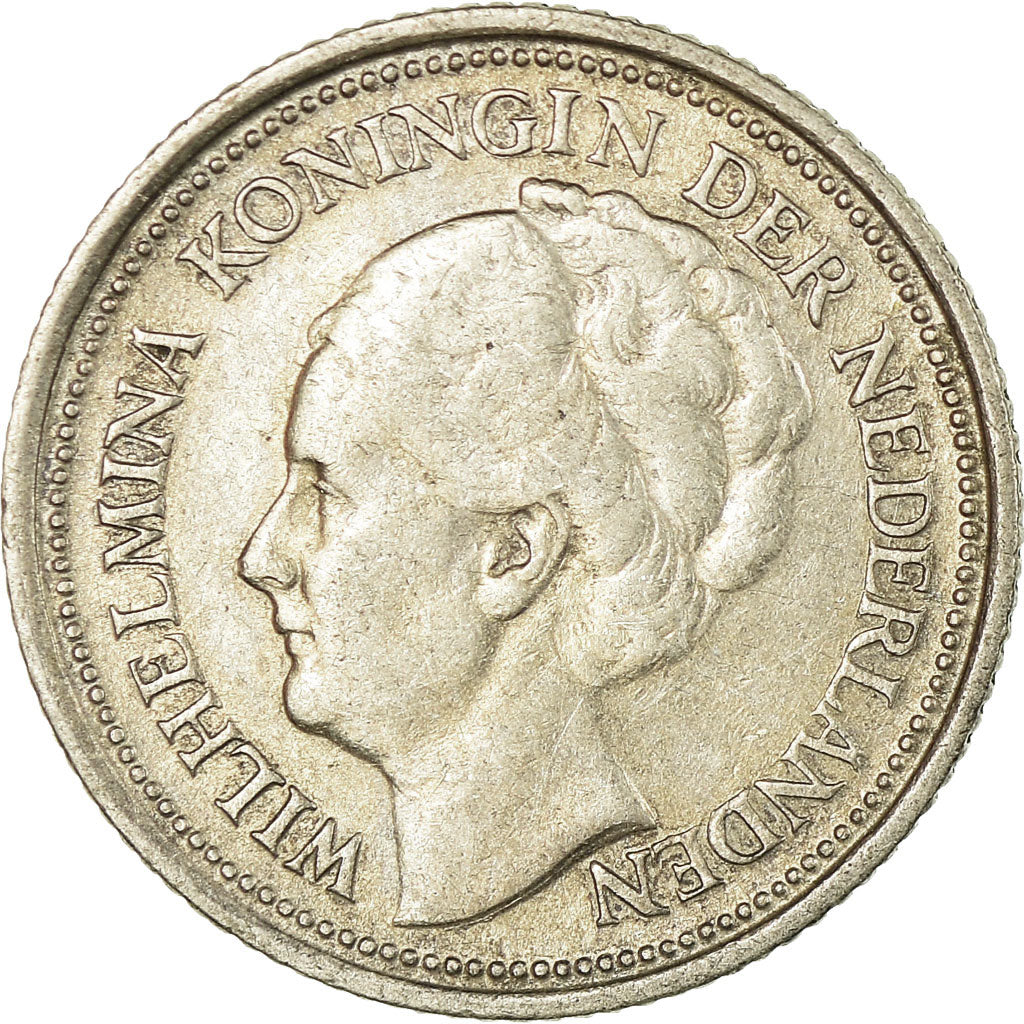 Coin, Netherlands, Wilhelmina I, 10 Cents, 1935, EF(40-45), Silver, KM:163