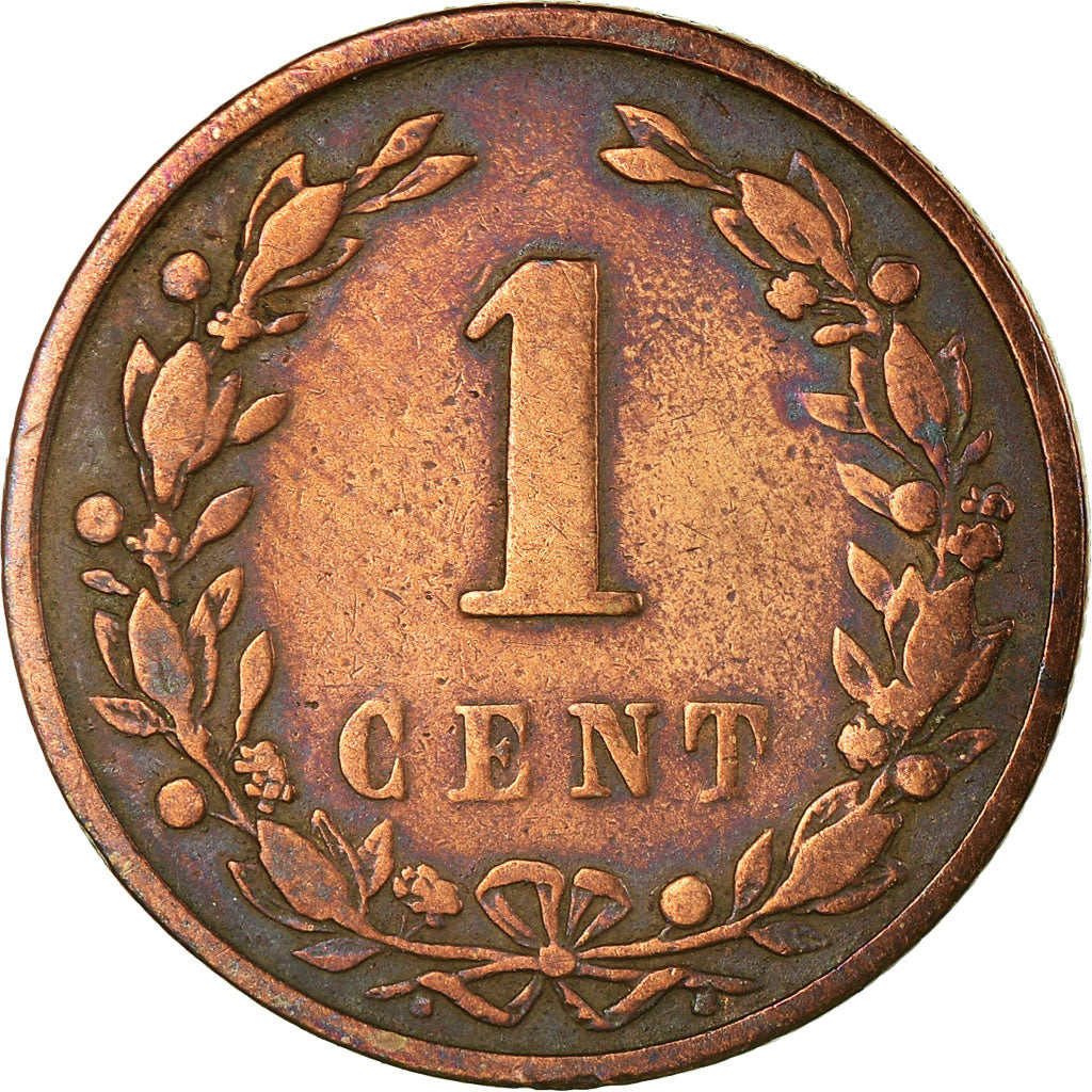 Moeda, Países Baixos, Wilhelmina I, Cent, 1898, EF(40-45), Bronze, KM:107.2